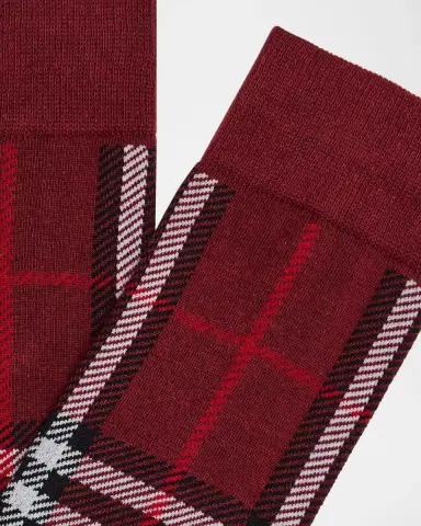 Burberry Men's Check Crew Socks | Thumbnail 2 Burberry Men's Check Crew Socks | Thumbnail 2