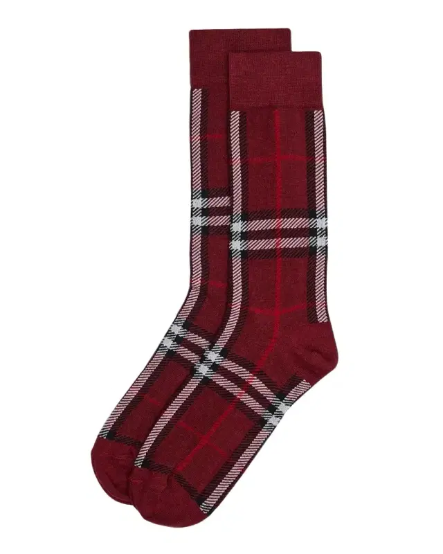 Burberry Men's Check Crew Socks