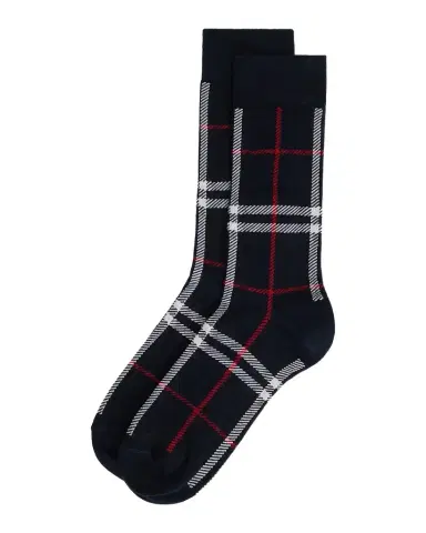 Burberry Men's Check Crew Socks | Thumbnail 1 Burberry Men's Check Crew Socks | Thumbnail 1