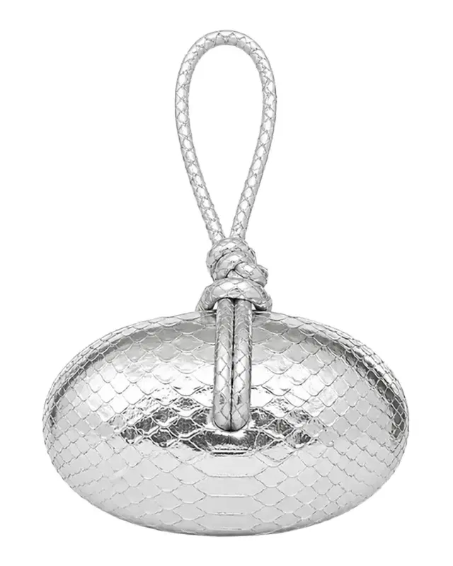 Ahikoza The Lolita Mini Snakeskin-Embossed Leather Clutch