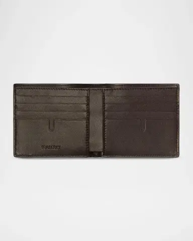 Burberry Men's Check Canvas Bifold Wallet | Thumbnail 2 Burberry Men's Check Canvas Bifold Wallet | Thumbnail 2