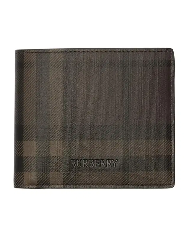 Burberry Men's Check Canvas Bifold Wallet