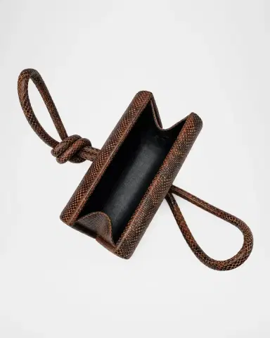 Ahikoza The Amina Snakeskin-Embossed Leather Top Handle Bag | Thumbnail 5 Ahikoza The Amina Snakeskin-Embossed Leather Top Handle Bag | Thumbnail 5