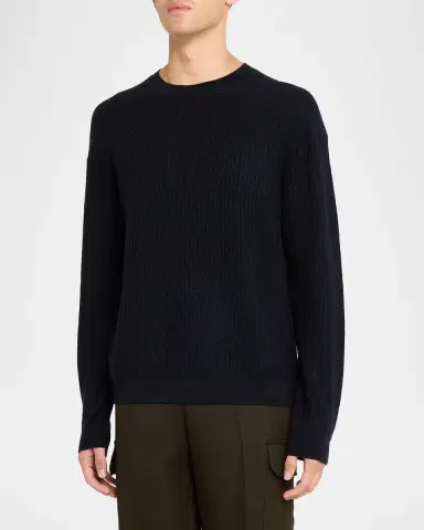 Frame Textured Wool Crewneck Sweater | Thumbnail 4