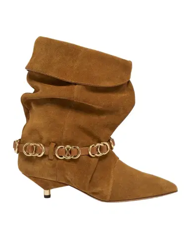 Isabel Marant Edrik Rings 45MM Suede Ankle Boots | Thumbnail 1 Isabel Marant Edrik Rings 45MM Suede Ankle Boots | Thumbnail 1