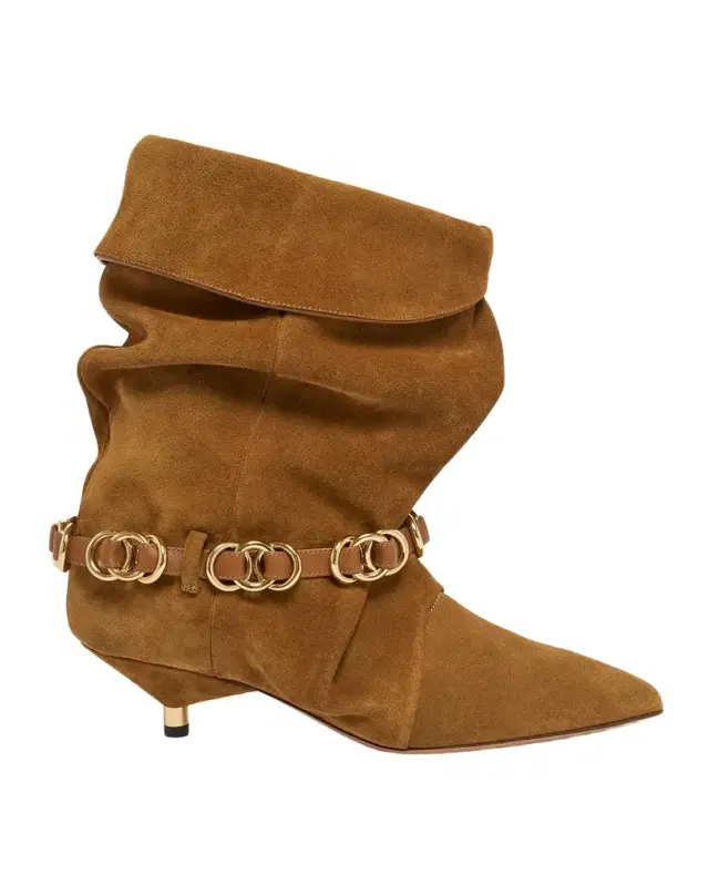 Isabel Marant Edrik Rings 45MM Suede Ankle Boots