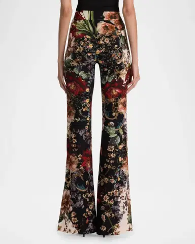 Alice + Olivia Andrew Floral Bootcut Slim-Fit Pants | Thumbnail 3