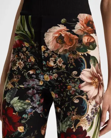 Alice + Olivia Andrew Floral Bootcut Slim-Fit Pants | Thumbnail 5