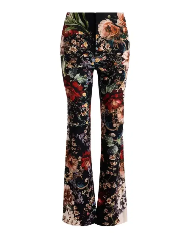 Alice + Olivia Andrew Floral Bootcut Slim-Fit Pants