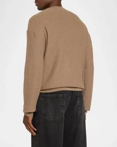 Frame Textured Wool Crewneck Sweater | Thumbnail 3 Frame Textured Wool Crewneck Sweater | Thumbnail 3