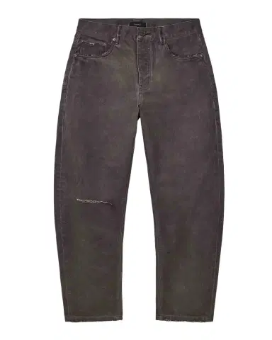 PURPLE Overdye Destroyed Straight Jeans | Thumbnail 1 PURPLE Overdye Destroyed Straight Jeans | Thumbnail 1