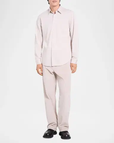 Theory Men's Sylvain Shirt in Structure Knit | Thumbnail 2 Theory Men's Sylvain Shirt in Structure Knit | Thumbnail 2