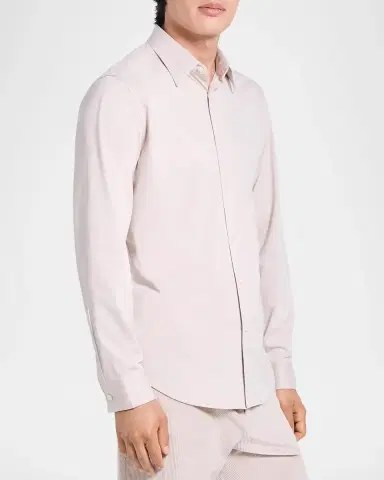 Theory Men's Sylvain Shirt in Structure Knit | Thumbnail 7 Theory Men's Sylvain Shirt in Structure Knit | Thumbnail 7