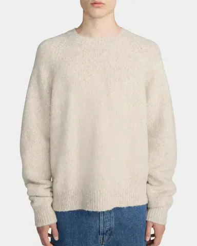 Frame Men's Alpaca-Blend Raglan Crewneck Sweater | Thumbnail 4 Frame Men's Alpaca-Blend Raglan Crewneck Sweater | Thumbnail 4