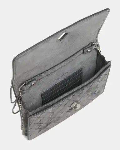 Bottega Veneta Andiamo Suede Wallet-On-Chain | Thumbnail 4