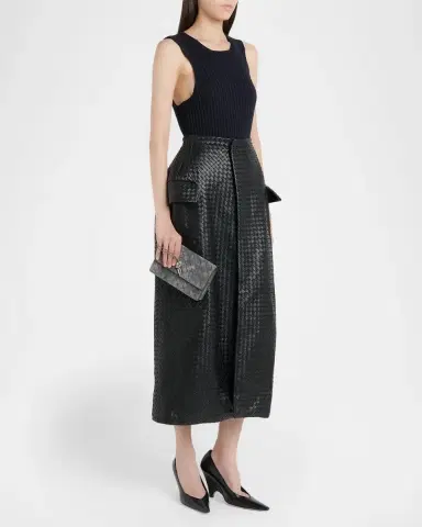 Bottega Veneta Andiamo Suede Wallet-On-Chain | Thumbnail 5