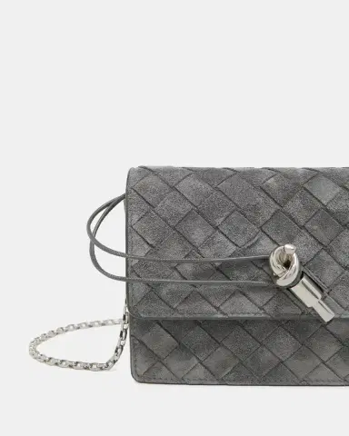 Bottega Veneta Andiamo Suede Wallet-On-Chain | Thumbnail 6