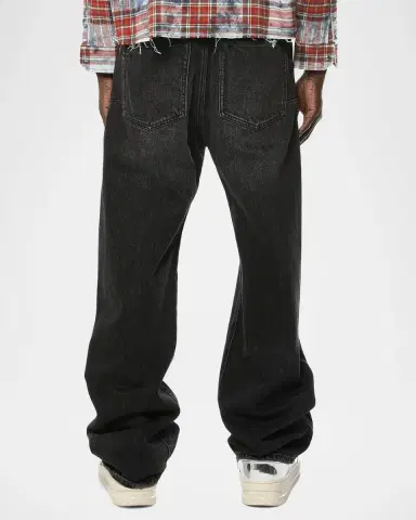 PURPLE P018 Logo Appliqué Wide-Leg Jeans | Thumbnail 2