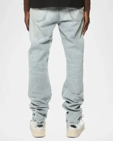 PURPLE Men's Hwt Texture Relaxed Straight-Leg Jeans | Thumbnail 2