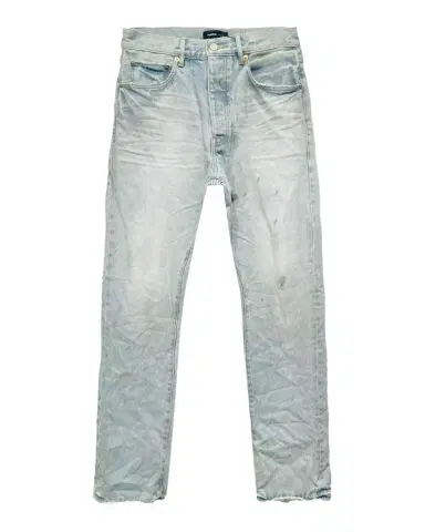 PURPLE Men's Hwt Texture Relaxed Straight-Leg Jeans | Thumbnail 1