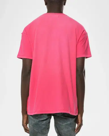 PURPLE Men's Textured Logo T-Shirt | Thumbnail 2