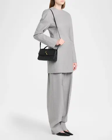 Bottega Veneta Andiamo Leather Clutch | Thumbnail 11