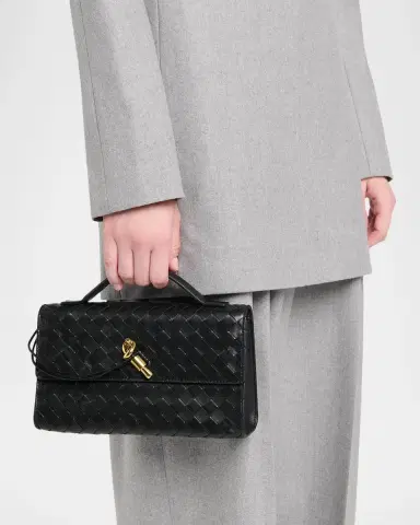 Bottega Veneta Andiamo Leather Clutch | Thumbnail 8