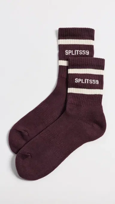 Splits59 Logo Stripe Quarter Socks | Thumbnail 2