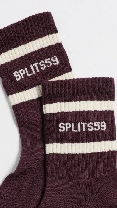 Splits59 Logo Stripe Quarter Socks | Thumbnail 3