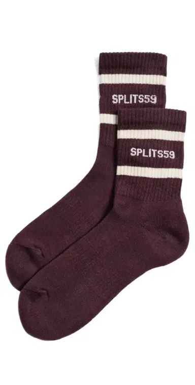 Splits59 Logo Stripe Quarter Socks | Thumbnail 1
