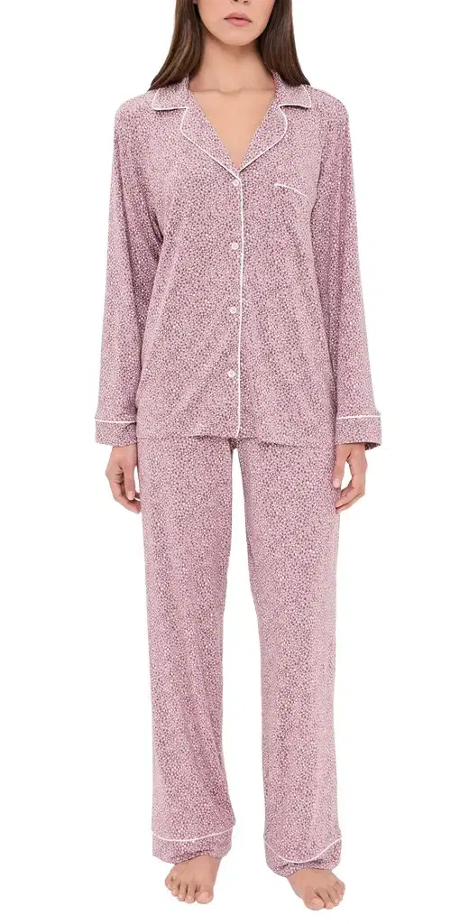 Eberjey Gisele Printed Long Pajama Set