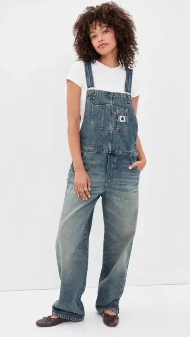 Carhartt WIP Straight Leg Bib Overalls | Thumbnail 2 Carhartt WIP Straight Leg Bib Overalls | Thumbnail 2