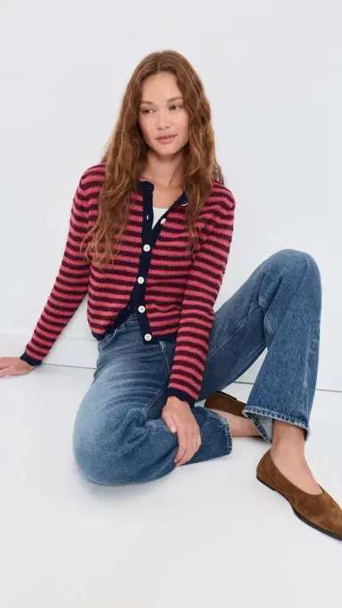 Birds of Paradis Vento Striped Cardigan | Thumbnail 2 Birds of Paradis Vento Striped Cardigan | Thumbnail 2