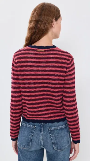 Birds of Paradis Vento Striped Cardigan | Thumbnail 4 Birds of Paradis Vento Striped Cardigan | Thumbnail 4