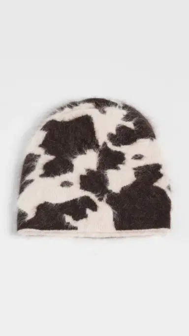 Guest In Residence Grizzly Cowhide Beanie | Thumbnail 2