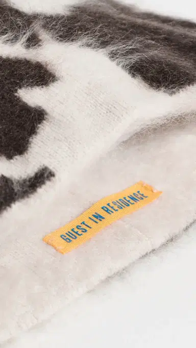 Guest In Residence Grizzly Cowhide Beanie | Thumbnail 4