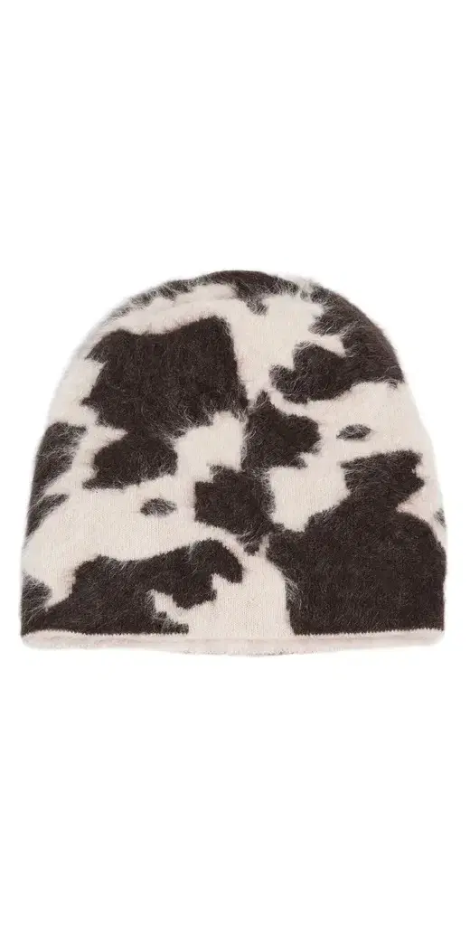 Guest In Residence Grizzly Cowhide Beanie