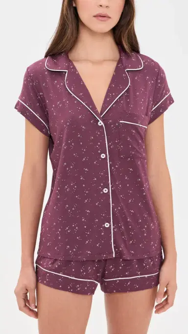 Eberjey Gisele Printed Shortie PJ Set | Thumbnail 2