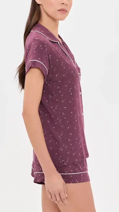 Eberjey Gisele Printed Shortie PJ Set | Thumbnail 4