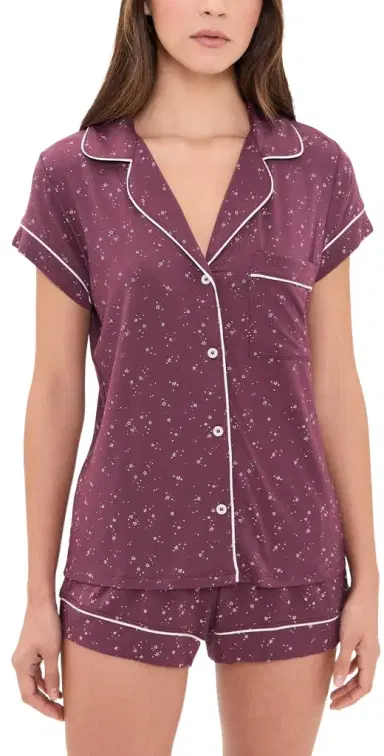 Eberjey Gisele Printed Shortie PJ Set | Thumbnail 1