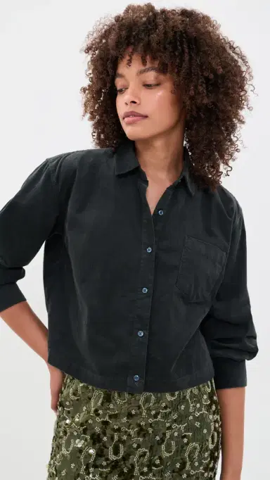 Birds of Paradis Nessa Button Down Shirt Deep Teal L | Thumbnail 2 Birds of Paradis Nessa Button Down Shirt Deep Teal L | Thumbnail 2