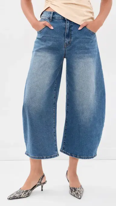 LIONESS Horseshoe Cropped Jeans | Thumbnail 2