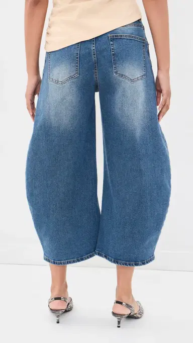 LIONESS Horseshoe Cropped Jeans | Thumbnail 3