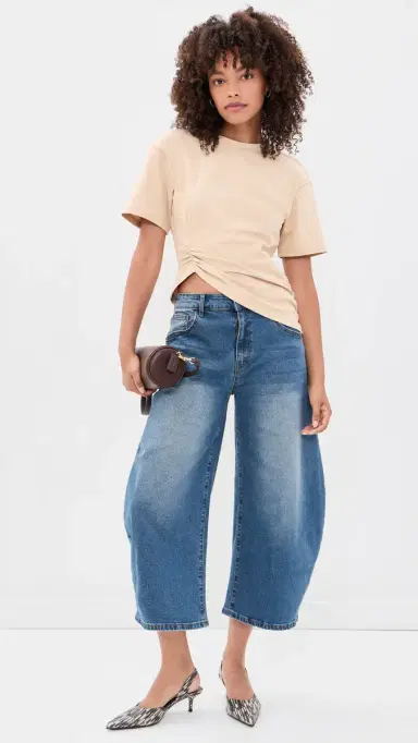 LIONESS Horseshoe Cropped Jeans | Thumbnail 5