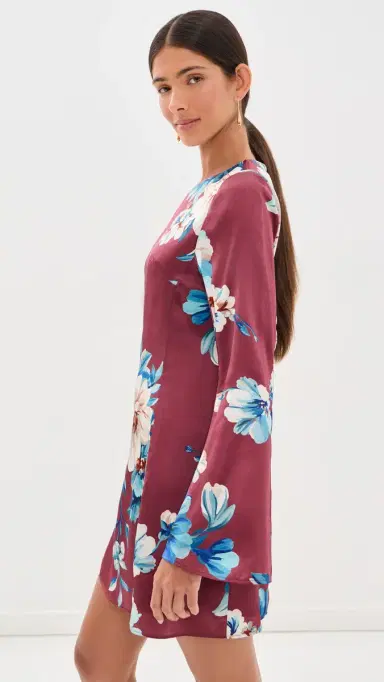 LEO LIN Suzanne Bell Sleeve Mini Dress | Thumbnail 4