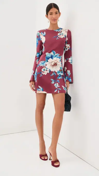 LEO LIN Suzanne Bell Sleeve Mini Dress | Thumbnail 5