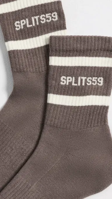 Splits59 Logo Stripe Quarter Socks | Thumbnail 3