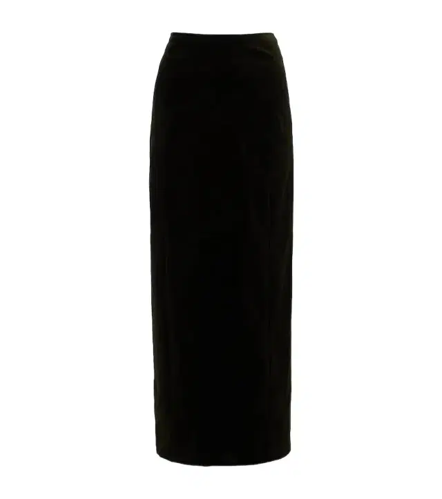Jil Sander Cotton velvet maxi skirt
