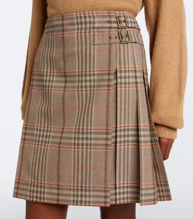 Burberry Check wool miniskirt | Thumbnail 2