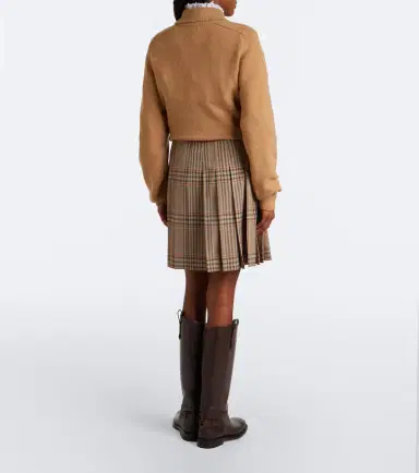 Burberry Check wool miniskirt | Thumbnail 3